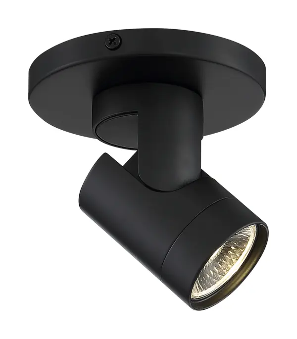 12W LED Black Barrel Monopoint Track Light - 3000K - Image 2