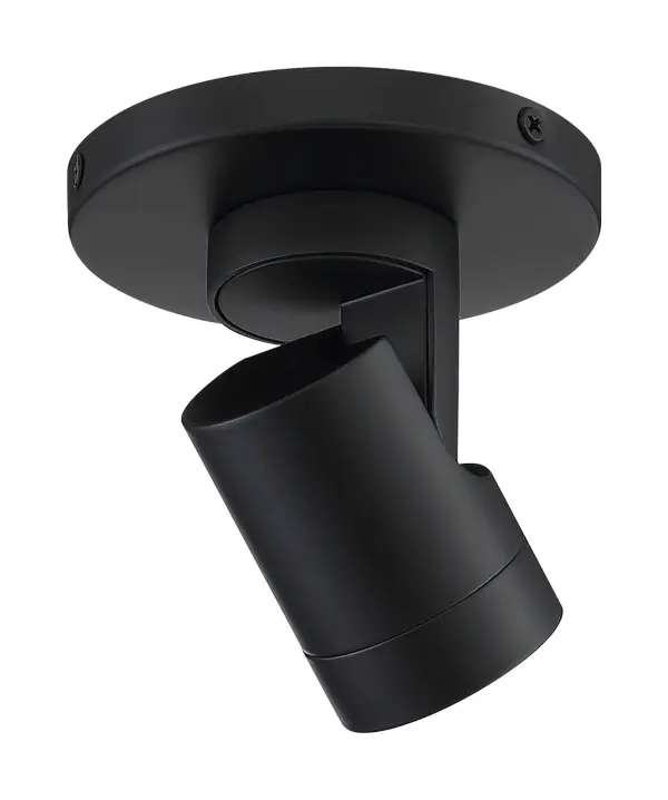 12W LED Black Barrel Monopoint Track Light - 3000K - Image 3