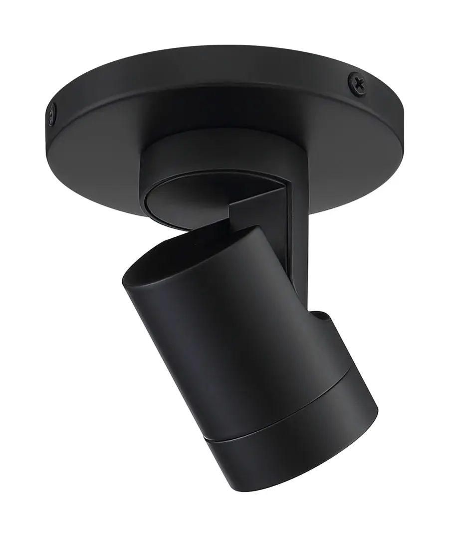 12W LED Black Barrel Monopoint Track Light - 3000K - Image 3
