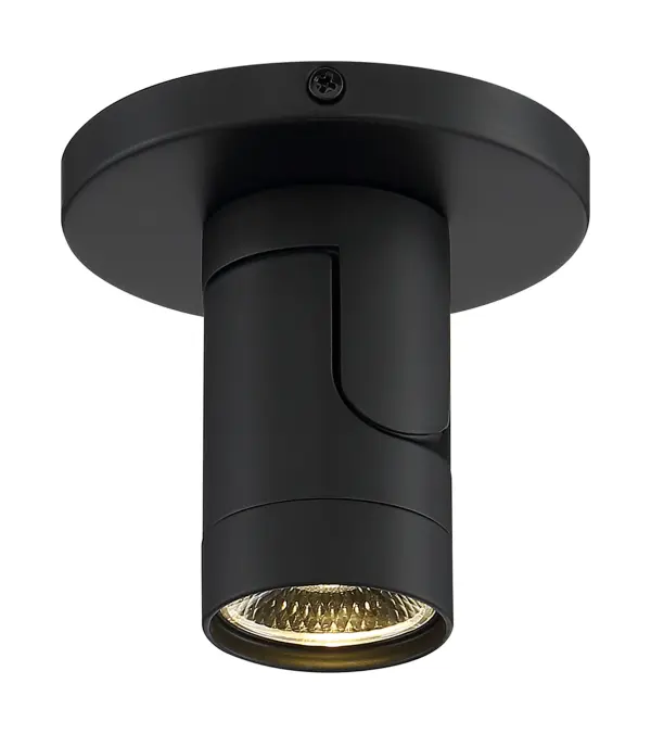 12W LED Black Barrel Monopoint Track Light - 3000K - Image 4