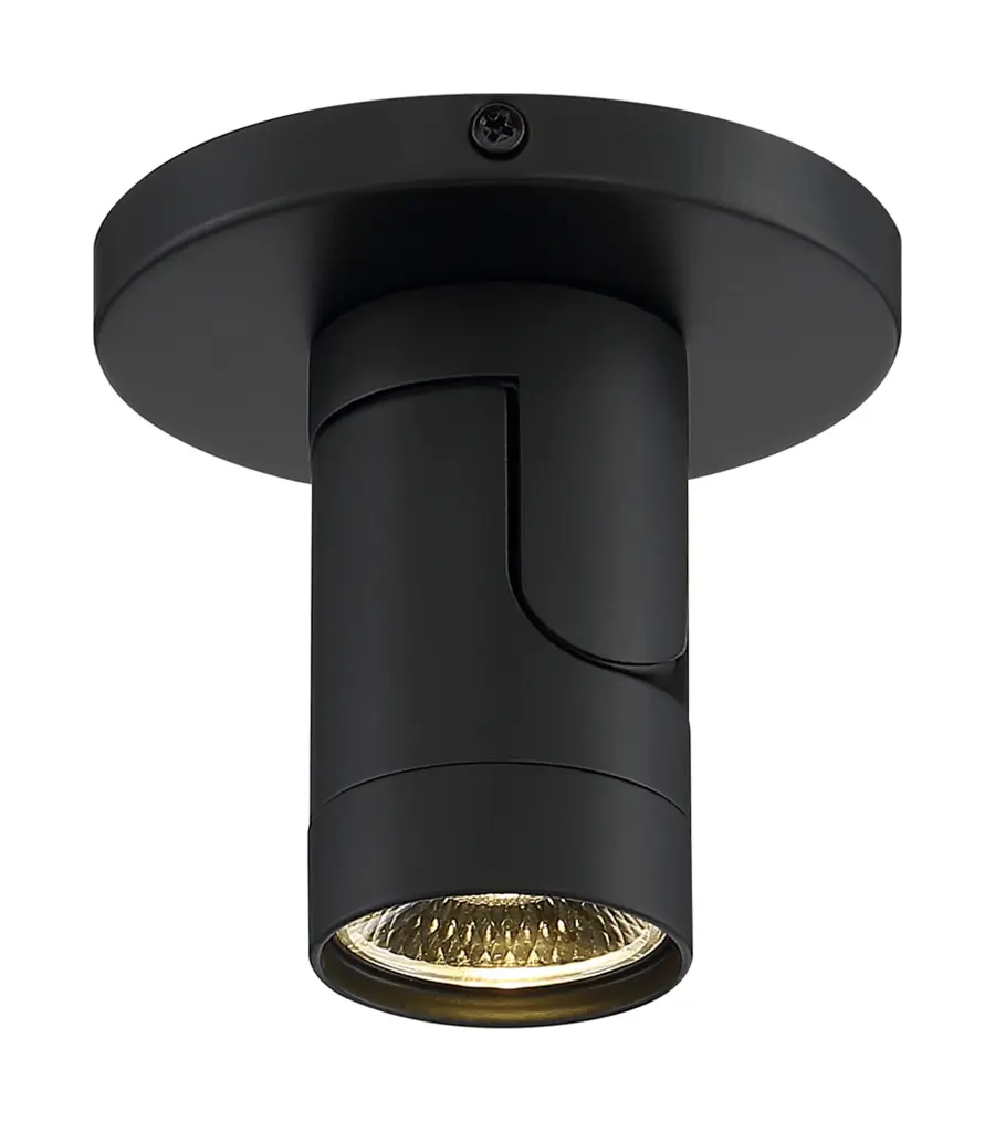 12W LED Black Barrel Monopoint Track Light - 3000K - Image 4