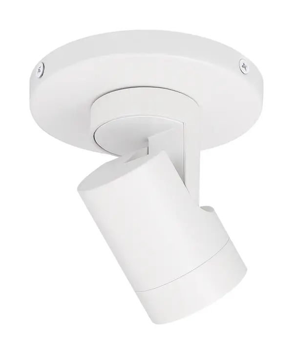 White Barrel LED Monopoint Track Light - 12W 3000K - Image 3