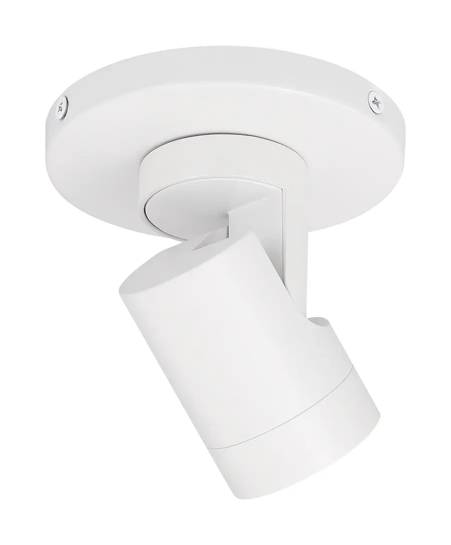 White Barrel LED Monopoint Track Light - 12W 3000K - Image 3