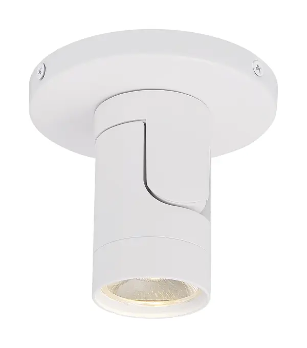 White Barrel LED Monopoint Track Light - 12W 3000K - Image 4