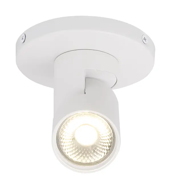White Barrel LED Monopoint Track Light - 12W 3000K - Image 5