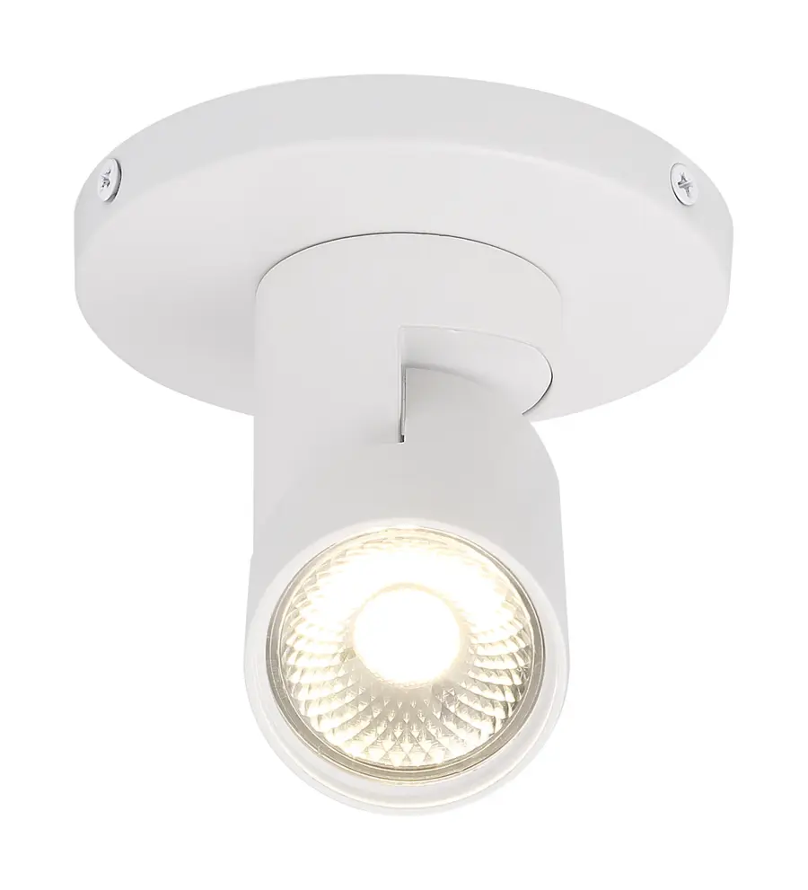 White Barrel LED Monopoint Track Light - 12W 3000K - Image 5