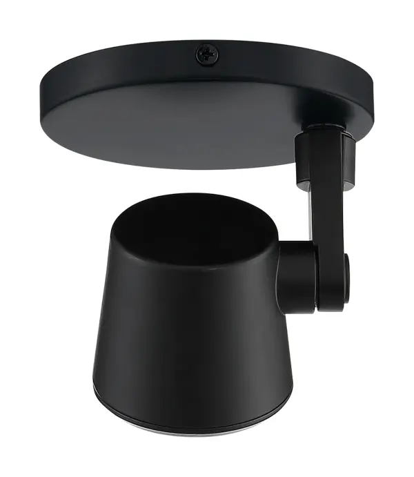 12W LED Taper Back Monopoint Track Light in Black - Image 3