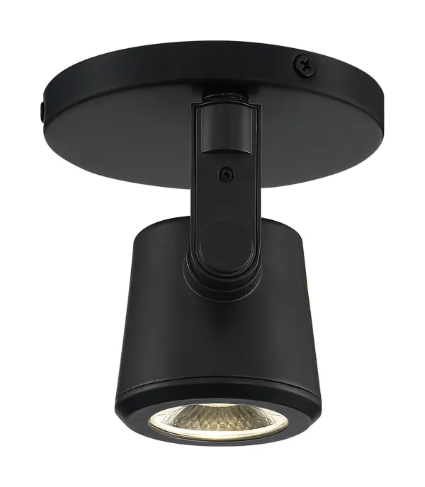 12W LED Taper Back Monopoint Track Light in Black - Image 4