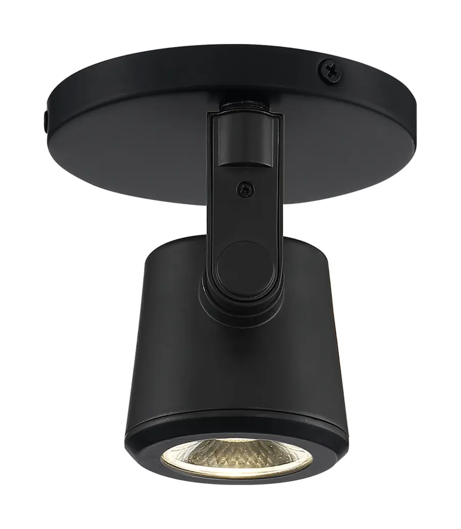 12W LED Taper Back Monopoint Track Light in Black - Image 4