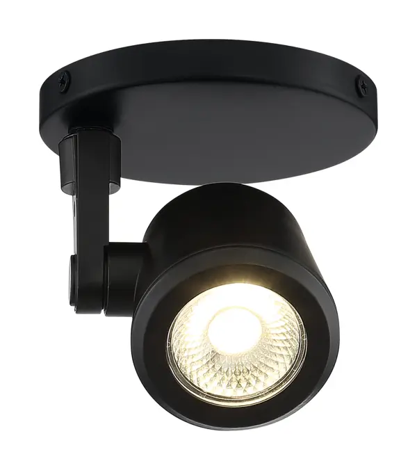 12W LED Taper Back Monopoint Track Light in Black - Image 5