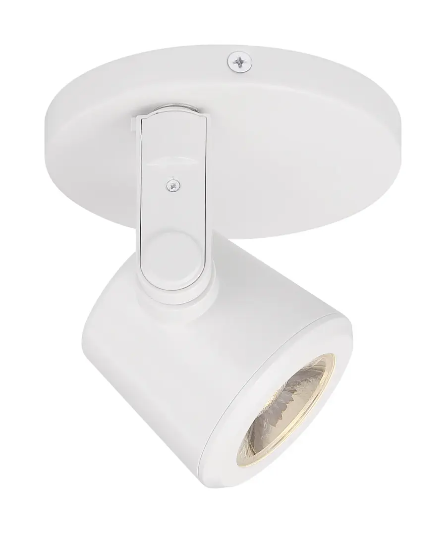 12W LED Taper Back Monopoint Track Light - White - Image 1