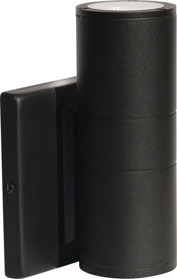 LED Cylindrical Up/Down Wall Sconce - Black - Image 1
