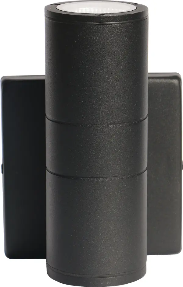 LED Cylindrical Up/Down Wall Sconce - Black - Image 2