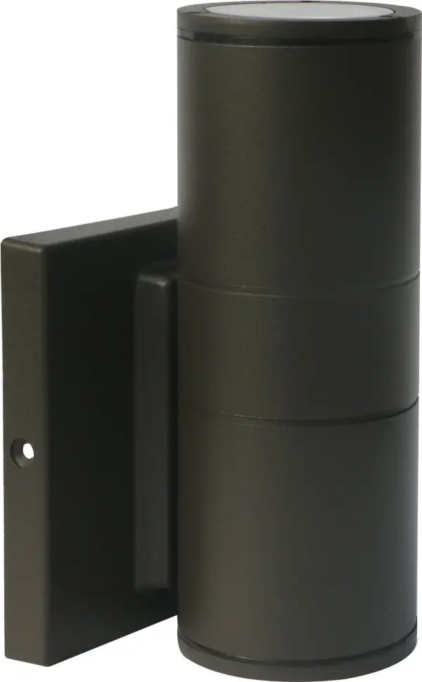 LED Cylindrical Up/Down Wall Sconce - Bronze - Image 1