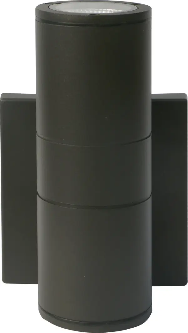 LED Cylindrical Up/Down Wall Sconce - Bronze - Image 2