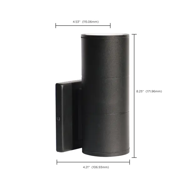 LED Large Up/Down Wall Sconce - Black - Image 5