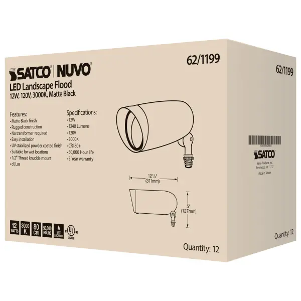 Efficient 12W LED Flood Light for Versatile Outdoor Illumination - Image 13