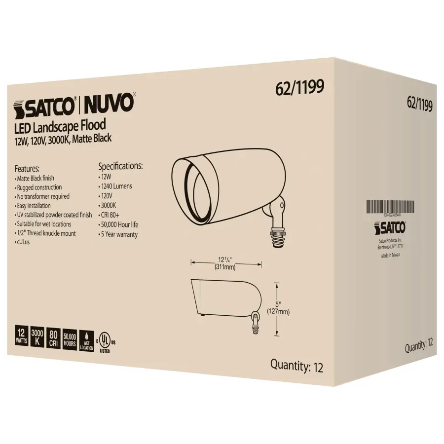 Efficient 12W LED Flood Light for Versatile Outdoor Illumination - Image 13