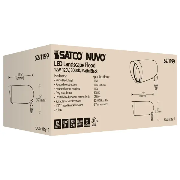 Efficient 12W LED Flood Light for Versatile Outdoor Illumination - Image 10