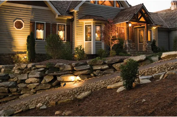 This 6W LED landscape flood delivers 640 lumens of warm 3000K light in a durable dark gray finish. Wet location rated for reliable outdoor performance with energy-efficient LED technology that reduces operating costs. - alternate view
