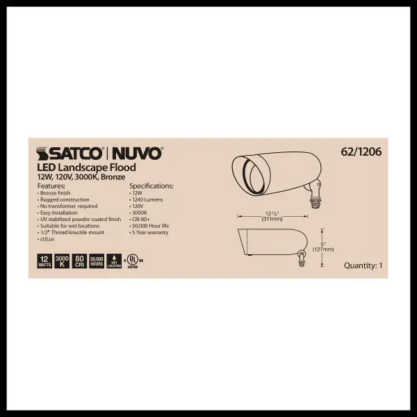 Efficient LED Landscape Flood for Architectural & Garden Accent Lighting - Image 6