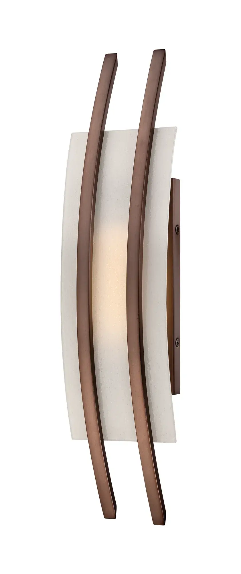 Trax 1-Light Wall Sconce with Frosted Glass - Image 1