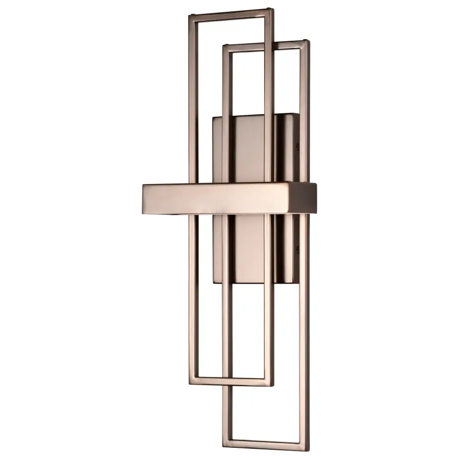 Frame 1 Module LED Wall Sconce with Frosted Glass - Image 1