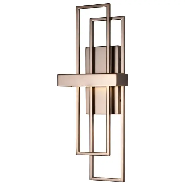 Frame 1 Module LED Wall Sconce with Frosted Glass - Image 2