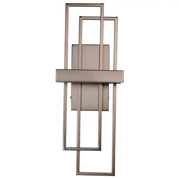 Frame 1 Module LED Wall Sconce with Frosted Glass - Image 3