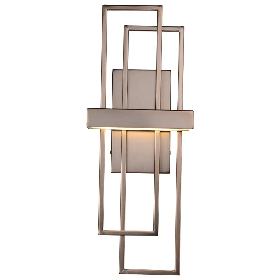 Frame 1 Module LED Wall Sconce with Frosted Glass - Image 4