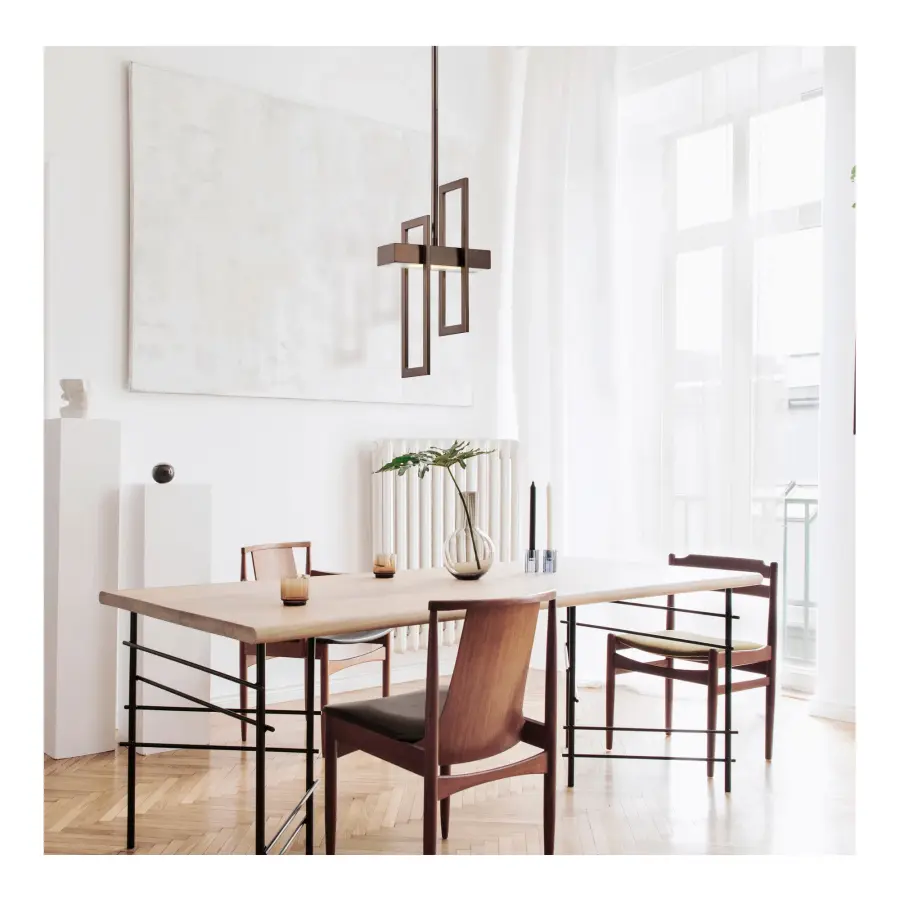 Frame 1 Module Pendant with Frosted Glass - Image 2