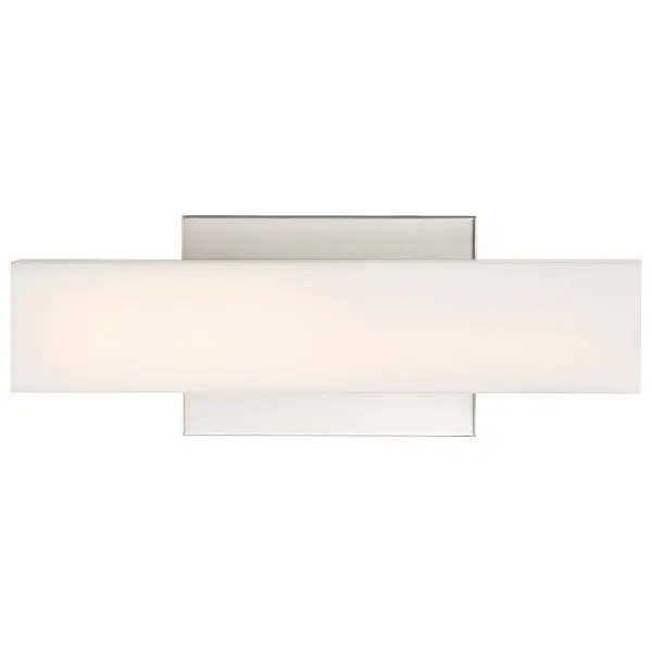 The Jess LED vanity light combines sophisticated minimalist design with practical functionality. Its brushed nickel finish and white acrylic lens deliver clean, modern aesthetics while providing bright, energy-efficient illumination perfect for bathroom tasks.
