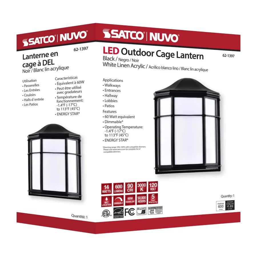 Durable LED Cage Lantern Perfect for Outdoor Spaces - Image 16