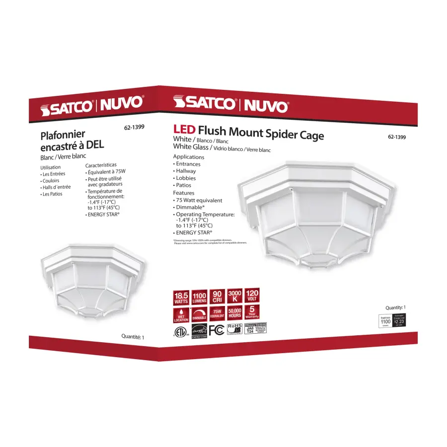 Durable LED Bulkhead with Industrial Cage Design for Outdoor Spaces - Image 15