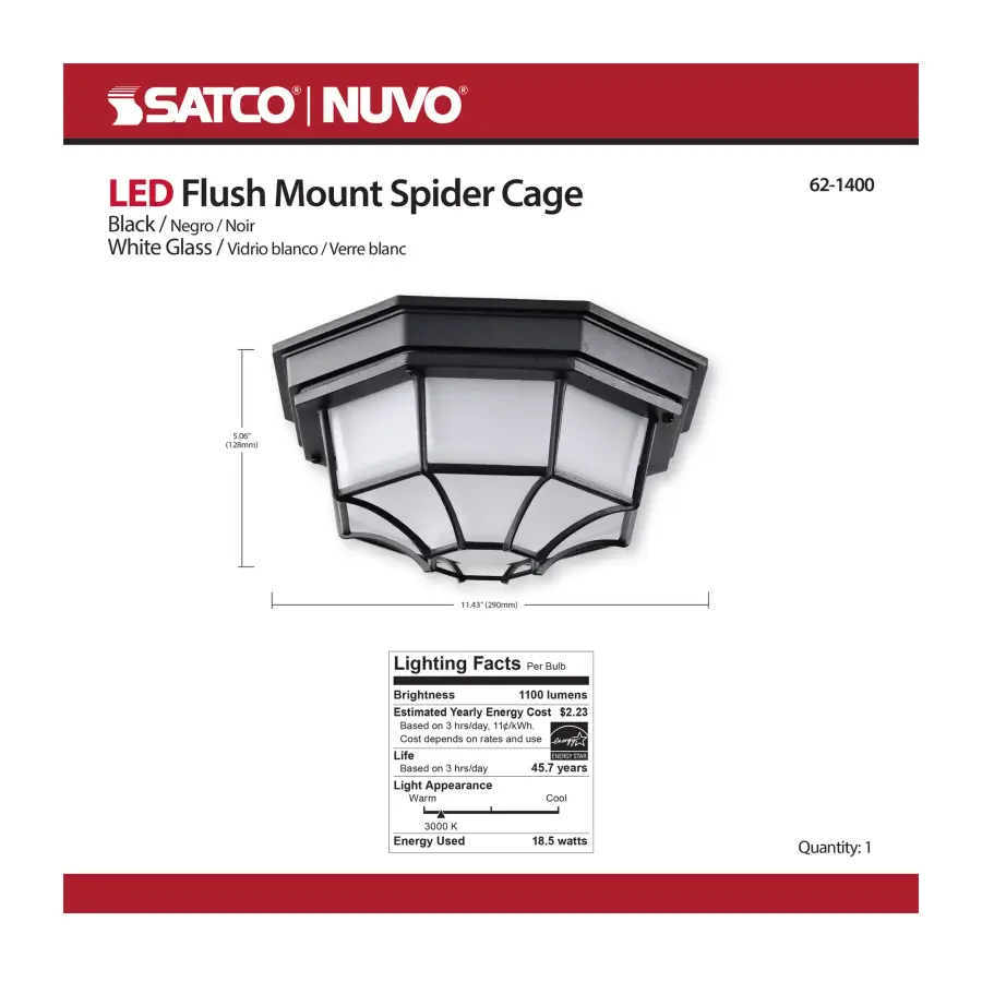 Durable LED Bulkhead with Industrial Cage Design for Outdoor Spaces - Image 12