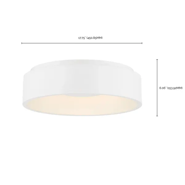 Orbit 20W LED Flush Mount in White - Image 6