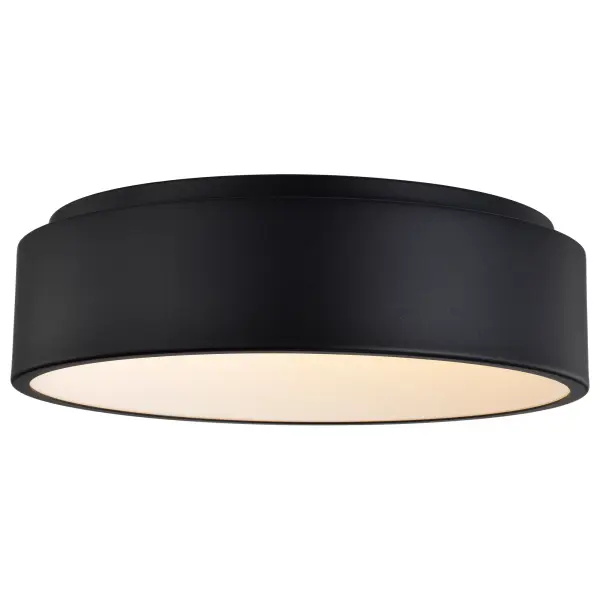 The Orbit LED Flush Mount delivers clean, minimalist design with integrated 20W LED technology. Its black finish and simple round profile make it ideal for contemporary spaces requiring low-profile lighting. - alternate view