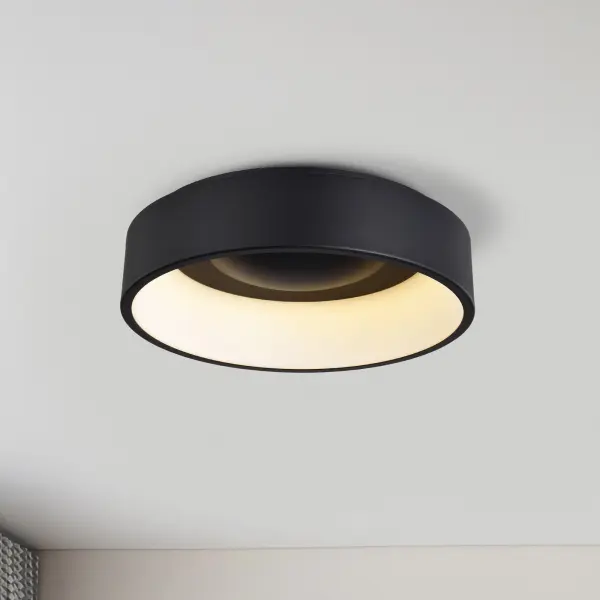 Orbit 20W LED Flush Mount in Black - Image 13