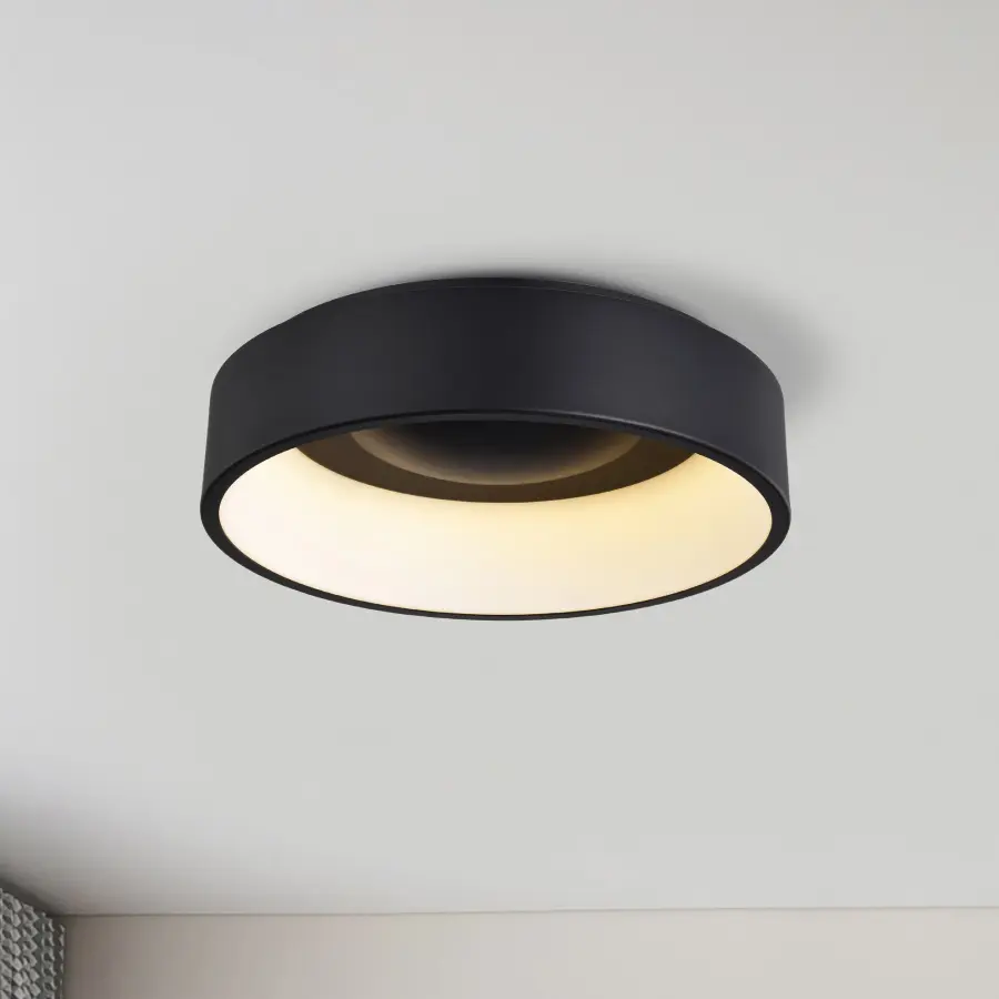 Orbit 20W LED Flush Mount in Black - Image 13