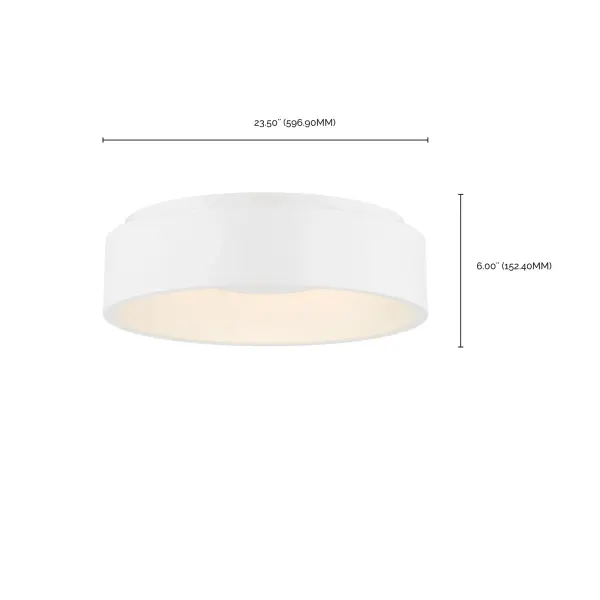 Orbit 30W LED Flush Mount in White - Image 5