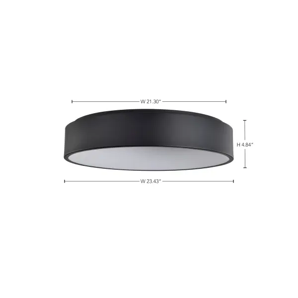 Orbit 30W LED Flush Mount in Black - Image 15