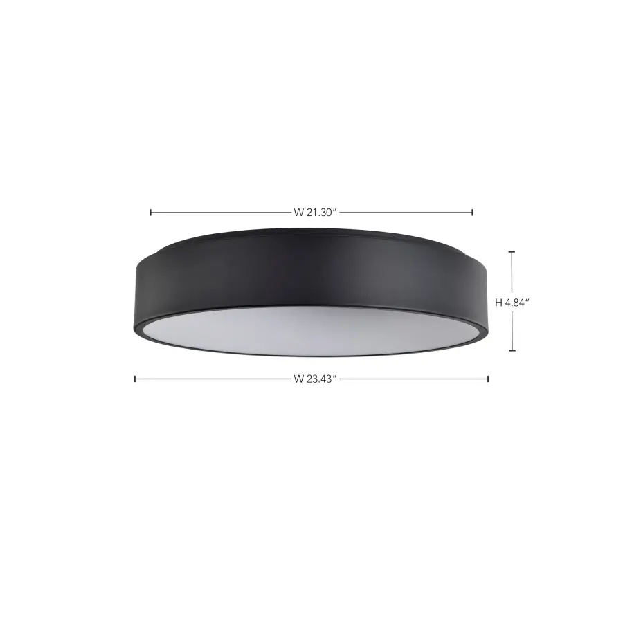 Orbit 30W LED Flush Mount in Black - Image 15