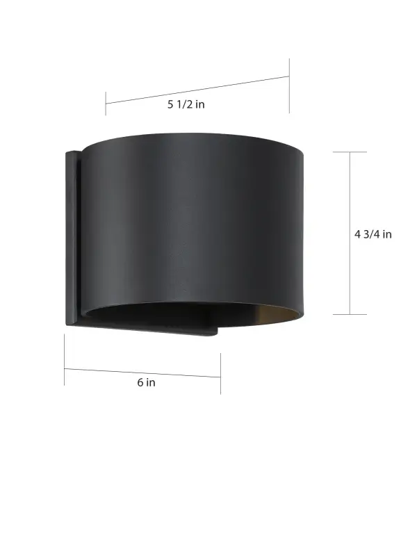Lightgate LED Outdoor Wall Sconce in Matte Black - Image 8