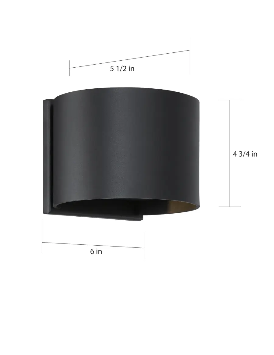 Lightgate LED Outdoor Wall Sconce in Matte Black - Image 8