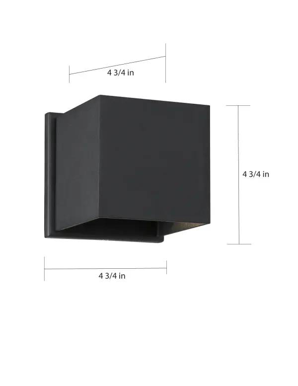 Lightgate LED Outdoor Wall Sconce in Matte Black - Image 5
