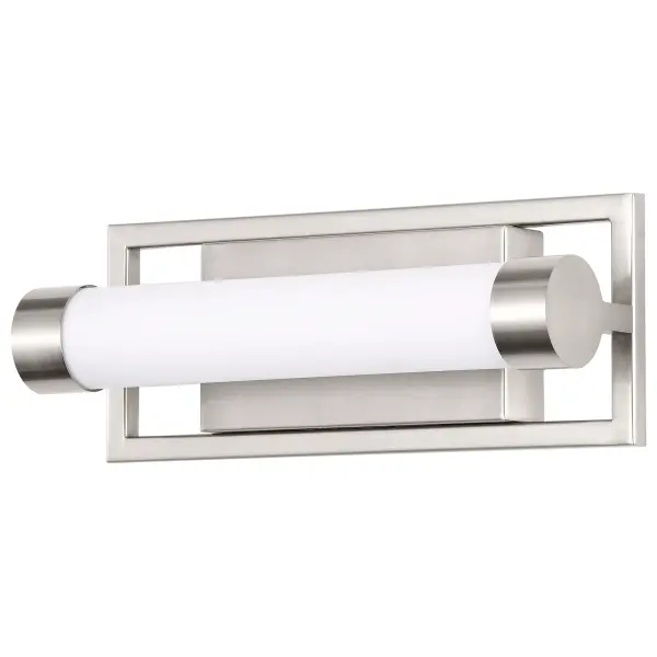 Canal Small LED Vanity Light in Brushed Nickel - Image 1