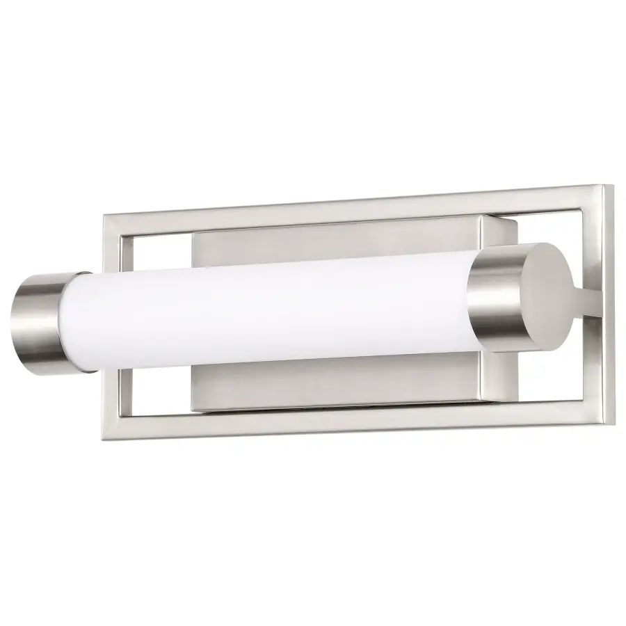 Canal Small LED Vanity Light in Brushed Nickel - Image 1