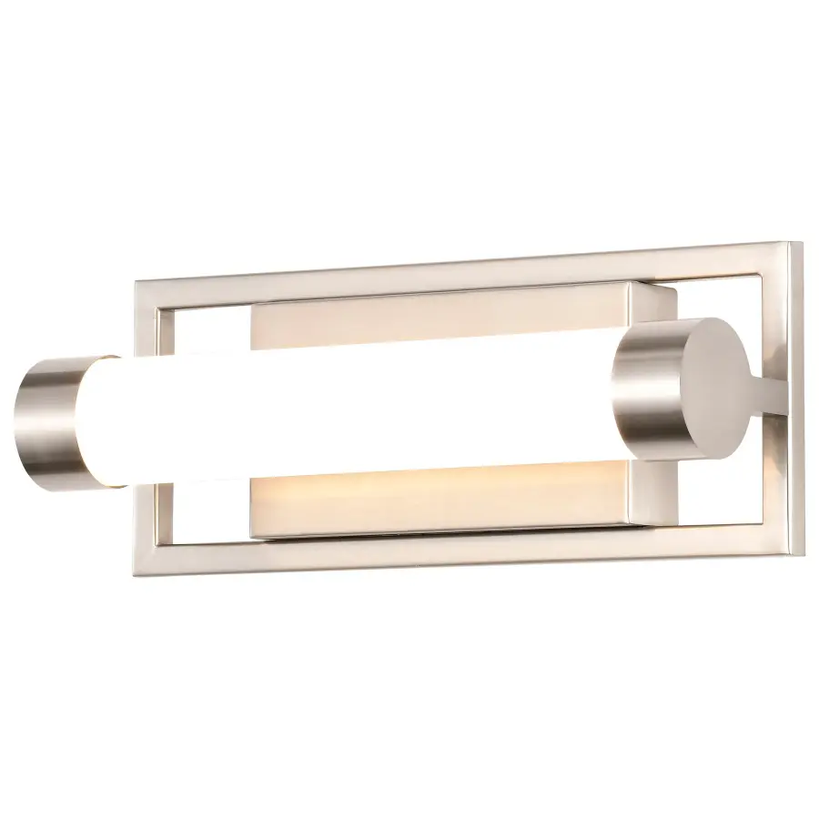 Canal Small LED Vanity Light in Brushed Nickel - Image 2