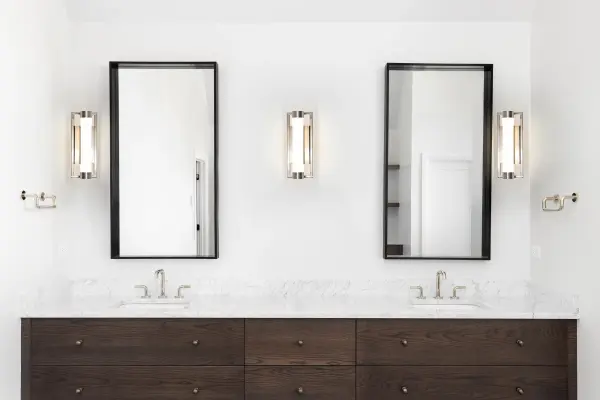 Canal Small LED Vanity Light in Brushed Nickel - Image 11
