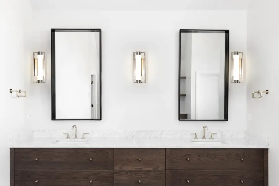 Canal Small LED Vanity Light in Brushed Nickel - Image 11